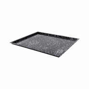 Plateau de four noir tacheté GN 2/1 H 2cm - Caterchef - EMG-316806