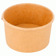 Pot à glace en carton kraft 70ml Ø6,5x3,9cm - par 2000