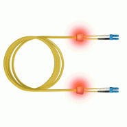 SaCon Câble FO duplex 9/125µm OS2, LC/LC, jaune, 7,5 m_0