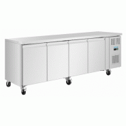 Table réfrigérée positive Slimline série U 4 portes UA107 Polar