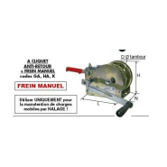 Treuil manuel de halage à cliquet +frein manuel GOLIATH Référence   6400HA