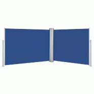 VidaXL Auvent latéral rétractable Bleu 100 x 1000 cm Modèle Titan Luna Plus - bleu 48476