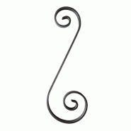 Volute H.360 x L.125mm - plat 12 x 6mm