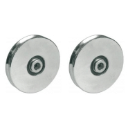 Roue à rainure ronde de 100 mm avec rainure de 8 mm pour câble - Lot de 2 Roue à rainure ronde de 100 mm avec rainure de 8 mm pour câble - Lot de 2