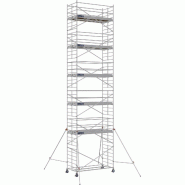 Échafaudage roulant aluminium DOCKER 150 version lisses - Hauteur de travail : 12,90 m - DUARIB - 7230110 Échafaudage roulant aluminium DOCKER 150 version lisses - Hauteur de travail : 12,90 m - DUARIB - 7230110