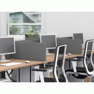 Panneau séparatif tapissé pour bureaux bench - Hauteur 45 cm - Épaisseur 22 mm - Garantie 3 ans Panneau séparatif tapissé pour bureaux bench - Hauteur 45 cm - Épaisseur 22 mm - Garantie 3 ans