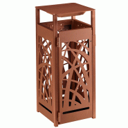 Corbeille CYBEL 110 Litres anti-nuisibles - Aspect Corten