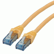 Cordon ROLINE UTP Cat.6A / 10 Gigabit, Component Level, LSOH, jaune, 15 m Cordon ROLINE UTP Cat.6A / 10 Gigabit, Component Level, LSOH, jaune, 15 m
