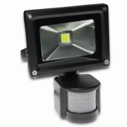 Éclairage  de chantiers projecteur led cob détecteur 10w ( lumière du jour) forever