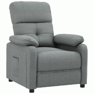 Fauteuil inclinable Gris foncé Tissu Modèle Lerdelora - 348276