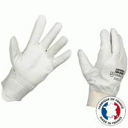 Gants de manutention en cuir tout fleur de bovin - T-10 Gants de manutention en cuir tout fleur de bovin - T-10