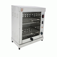 Gasfrit – Grille-pain Électrique Professionnel Industriel à Quartz 2 Niveaux avec Minuterie - gris inox TOSTE