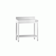 GGM Gastro Tables Inox de Travail Premium avec Dosseret et Etagère - Profondeur 600 mm - ATK66A - 4063326066903