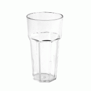 Gobelet réutilisable polycarbonate transparent 60cl Ø8,8x16cm - par 12