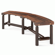 Helloshop26 - Banc de jardin incurvé extérieur bois massif 170 x 58 x 45 cm capacité 360 kg ambiance cosy style rustique en sapin 20_0010567 - 3000 Helloshop26 - Banc de jardin incurvé extérieur bois massif 170 x 58 x 45 cm capacité 360 kg ambiance cosy style rustique en sapin 20_0010567 - 3000