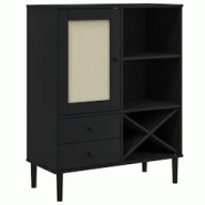 Helloshop26 - Buffet bahut commode armoire meuble de rangement organisateur cuisine salle de séjour salon aspect rotin 90 x 40 x 02_0036242 - 3000212 Helloshop26 - Buffet bahut commode armoire meuble de rangement organisateur cuisine salle de séjour salon aspect rotin 90 x 40 x 02_0036242 - 3000212