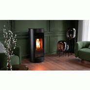 Poêle à granulés ventilé Thermorossi / CHIC PLUS - Noir
