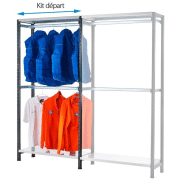 Rayonnage magasin vêtements ru l.970 mm Rayonnage magasin vêtements ru l.970 mm