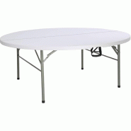 Table ronde pliante par le centre 1,8m | Bolero - HC270