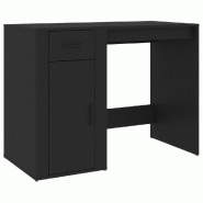 VidaXL Bureau Noir 100x49x75 cm Bois d'ingénierie Modèle Apex Factory - 816785