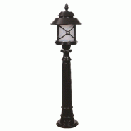 WellHome - Lampe d'extérieur 26x26x100cm en ABS noir - noir WH4717