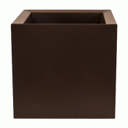 WellHome - Pot de fleurs modèle « Collection Cube Dan-i » 130L coloris bronze 60x60cm - bronze plastique WH13546