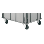 Lot de 4 roues pour caisse plastique l.800 x p.600 mm athena - 2g08601