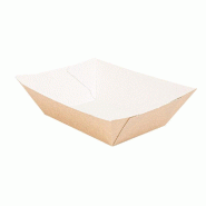 Barquette The Pack carton ondulé nano micro naturel 480 g 10x6,2x4,8cm - par 200
