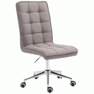 CLP Chaise de travail Peking V2 en tissu Gris clair - gris 304937