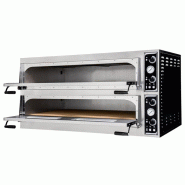 Four à pizza électrique Virtuoso99TOP - Grande fenêtre vitrée - Tout refractaire - 18 pizzas Ø 35 ou EN6040  | Prismafood - Commandes mécaniques