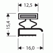 Joint pvc plat aimante pour meubles frigos jpf-103_0