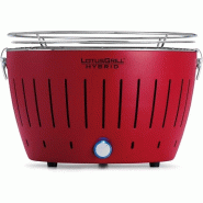 LotusGrill - Barbecue hybride portable charbon et gaz Ø 32 cm avec sac - Rouge - rouge 4260023012152