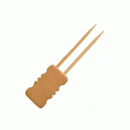 Nvase ECOLOMIQUE - 24 Pcs - Pique bambou double "Mbola" 10 cm - Bambou NVS209BBMBOLA10