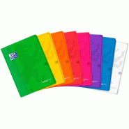 Oxford Lot de 10 Cahier EasyBook piqué A4, 96p./48 feuilles 90g/m², Séyès, coloris assortis (8) - 3020120119922