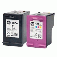 Pack de 2 cartouches d'encre authentiques HP 302XL Noir et couleurs - programme SECOND - multicolore 3701352378065 Pack de 2 cartouches d'encre authentiques HP 302XL Noir et couleurs - programme SECOND - multicolore 3701352378065