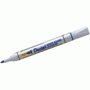 Pentel Marqueur White Board Marker, effaçable à sec, pointe conique 4,5 mm, encre bleue - bleu plastique MW85-CE