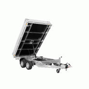 Remorque Tri-benne SARIS - 306 x 170 - PTAC : 3500 kg - 2 Essieux - Freinée - Pompe Electrique - Référence K3 310 176 3000 2 HDS E