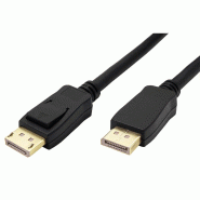 ROLINE GREEN Câble DisplayPort v2.1, 16K@60Hz, 80Gbit/s, UHBR20, DP M-M, noir, 3 m ROLINE GREEN Câble DisplayPort v2.1, 16K@60Hz, 80Gbit/s, UHBR20, DP M-M, noir, 3 m