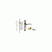 Serrure encastrable à cylindre + poignées Vesta, axe 40mm, bouts ronds, blanc, 3 clés - THIRARD - blanc 3150260221855 Serrure encastrable à cylindre + poignées Vesta, axe 40mm, bouts ronds, blanc, 3 clés - THIRARD - blanc 3150260221855
