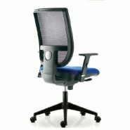 Siège de bureau Tertio avec dossier résille - Sokoa - Bleu, Noir, Non