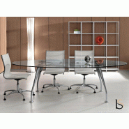 Table en verre Segno- Dellarovere - 200, Verre transparent