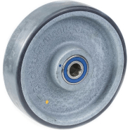 Roue de 160 mm avec polyuréthane thermoplastique gris conducteur d'électricité sur nylo Roue de 160 mm avec polyuréthane thermoplastique gris conducteur d'électricité sur nylo