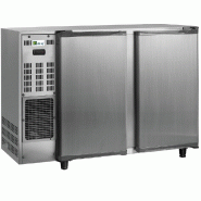 Arrière-bar inox 2 portes pleines battantes température +2/+8 °c - ... - PFGB125I