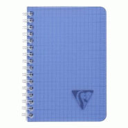 Clairefontaine Lot de 10 Carnet Linicolor Fresh 9x14, 100p./50 feuilles 90 g/m² reliure intégrale, couv. Polypro assortis, quadrillé 5x5 - 33296832