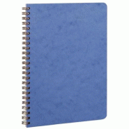 Clairefontaine Lot de 5 Carnet Age Bag A5, 100p./50 feuilles 90 g/m² reliure intégrale, couv. Coloris bleu, ligné - 3329687853646