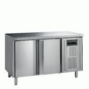 Comptoir pour saladette réfrigéré négative SK6210BT/+ SP 2 portes Inox TEFCOLD