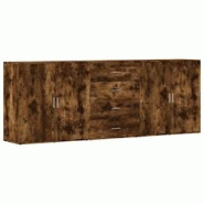 Helloshop26 - Buffet bahut commode armoire meuble de rangement organisateur cuisine salle de séjour salons 3 pcs bois d'ingénierie 02_0037069 - 3000 Helloshop26 - Buffet bahut commode armoire meuble de rangement organisateur cuisine salle de séjour salons 3 pcs bois d'ingénierie 02_0037069 - 3000