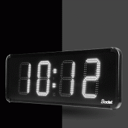 Horloge HMTLED 25, alimentation 230V, Independante ou Radio ALS, LED blanche - BODET