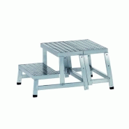 Marchepied industriel modulaire modulo step 2 marches xl - hauteur de travail 2,40m Marchepied industriel modulaire modulo step 2 marches xl - hauteur de travail 2,40m