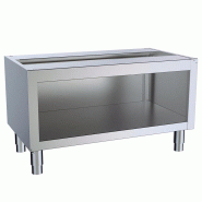 Meuble inox ouvert P 600 x H 600 mm - 1600 Meuble inox ouvert P 600 x H 600 mm - 1600